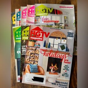 HGTV magazines. Complete 2022. 8 issues. EUC.